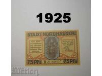 Nordhausen 75 pfennig 1921 Germania