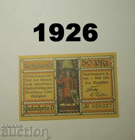 Nordhausen 50 pfennig 1921 Germany