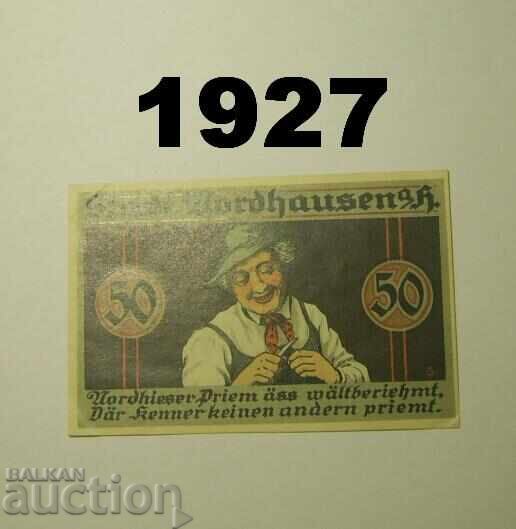 Nordhausen 50 pfennig 1921 Germany with price 1.50 BGN | € 0.77