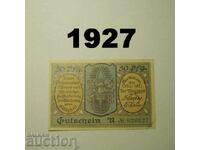 Nordhausen 50 pfennig 1921 Germania