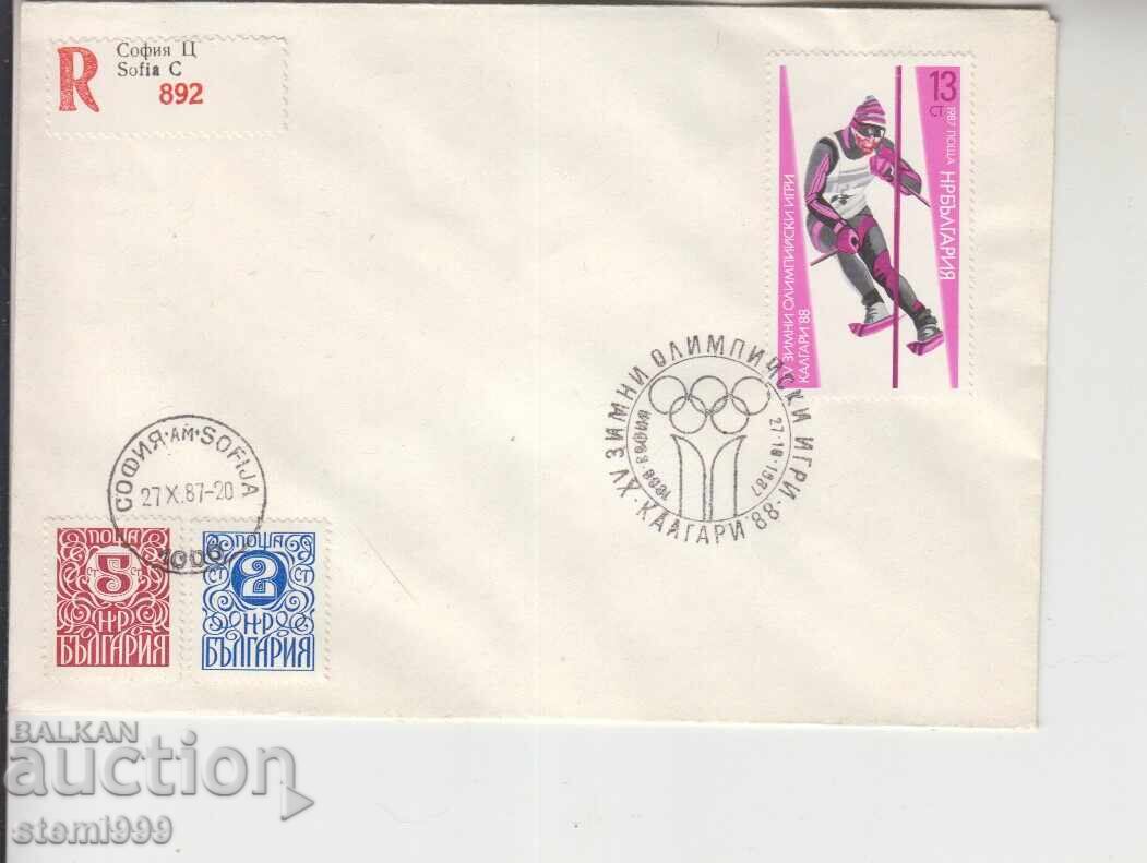 First Day Cover Winter Sports SKI First Day Cover Winter Sports SKI