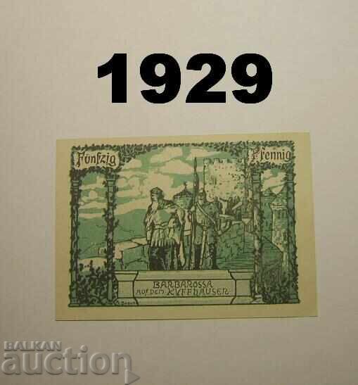 Φράνκενχαουζεν 50 πφένιγκ 1921 Γερμανία με τιμή 2.00 BGN | € 1.02