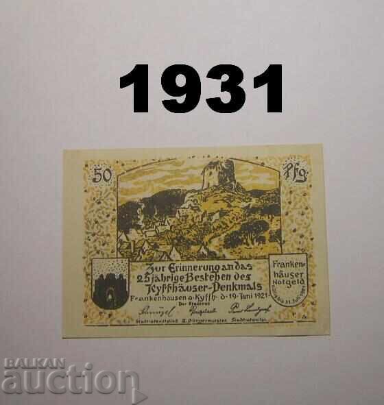Φράνκενχαουζεν 50 πφένιγκ 1921 Γερμανία Φράνκενχαουζεν 50 πφένιγκ 1921 Γερμανία