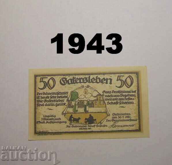 Γκατερσλέμπεν 50 πφένιγκ 1921 Γερμανία