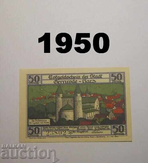 Gernrode Harz 50 pfennig 1921 Germany