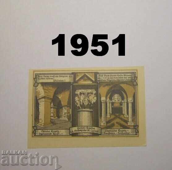 Gernrode Harz 50 pfennig 1921 Germany with price 2.00 BGN | € 1.02