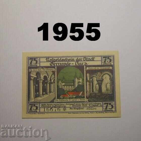 Gernrode Harz 75 pfennig 1921 Germania