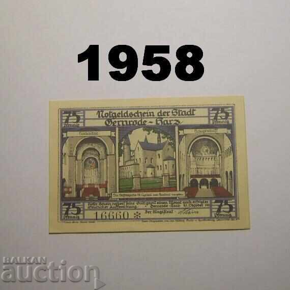 Gernrode Harz 75 pfennig 1921 Germany