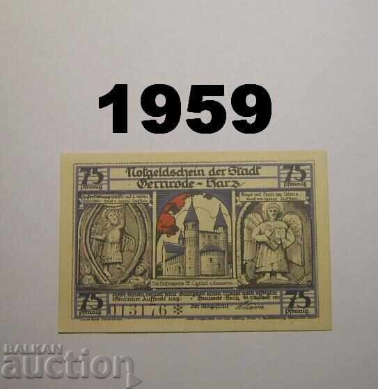 Gernrode Harz 75 pfennig 1921 Германия Gernrode Harz 75 pfennig 1921 Германия