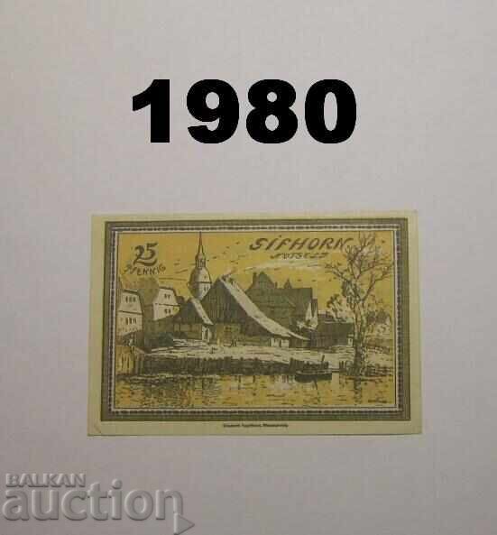 Γκίφχορν 25 πφέννιχ 1921 Γερμανία με τιμή 2.00 BGN | € 1.02