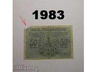 Magdeburg Banknotes 50 pfennig 1918 Germany