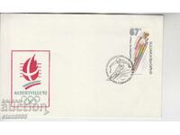 Plic poștal de primă zi Sporturi de iarnă SCHI