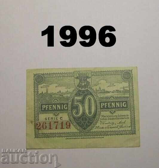 Mecklenburg-Schwerin 50 pfennig Германия Mecklenburg-Schwerin 50 pfennig Германия