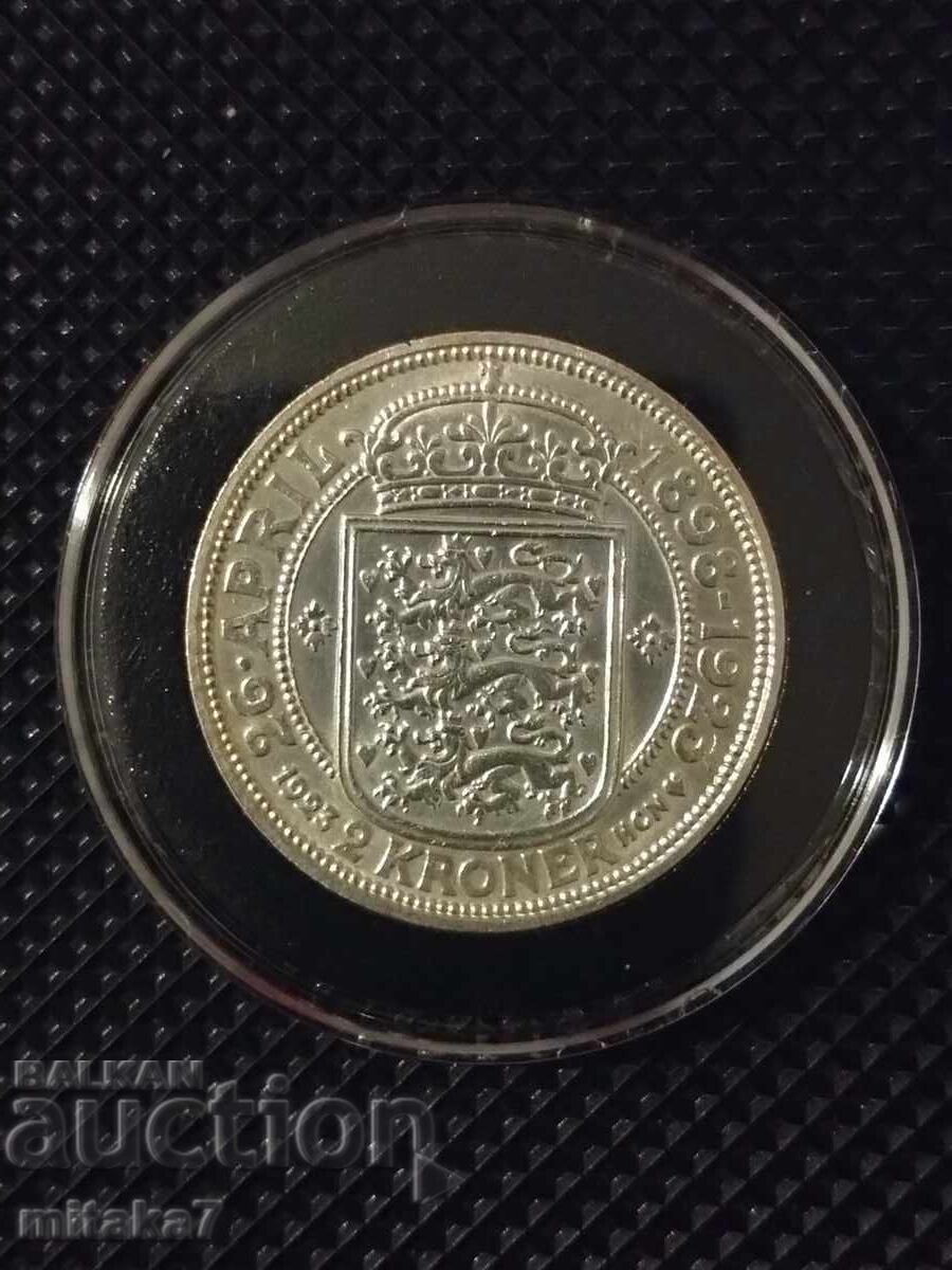 Auction 2 kroner 1923, Denmark Auction 2 kroner 1923, Denmark