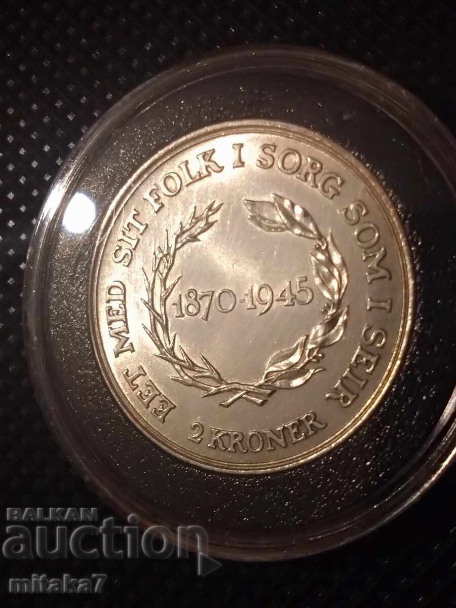Delivery of 2 kroner 1945, Denmark