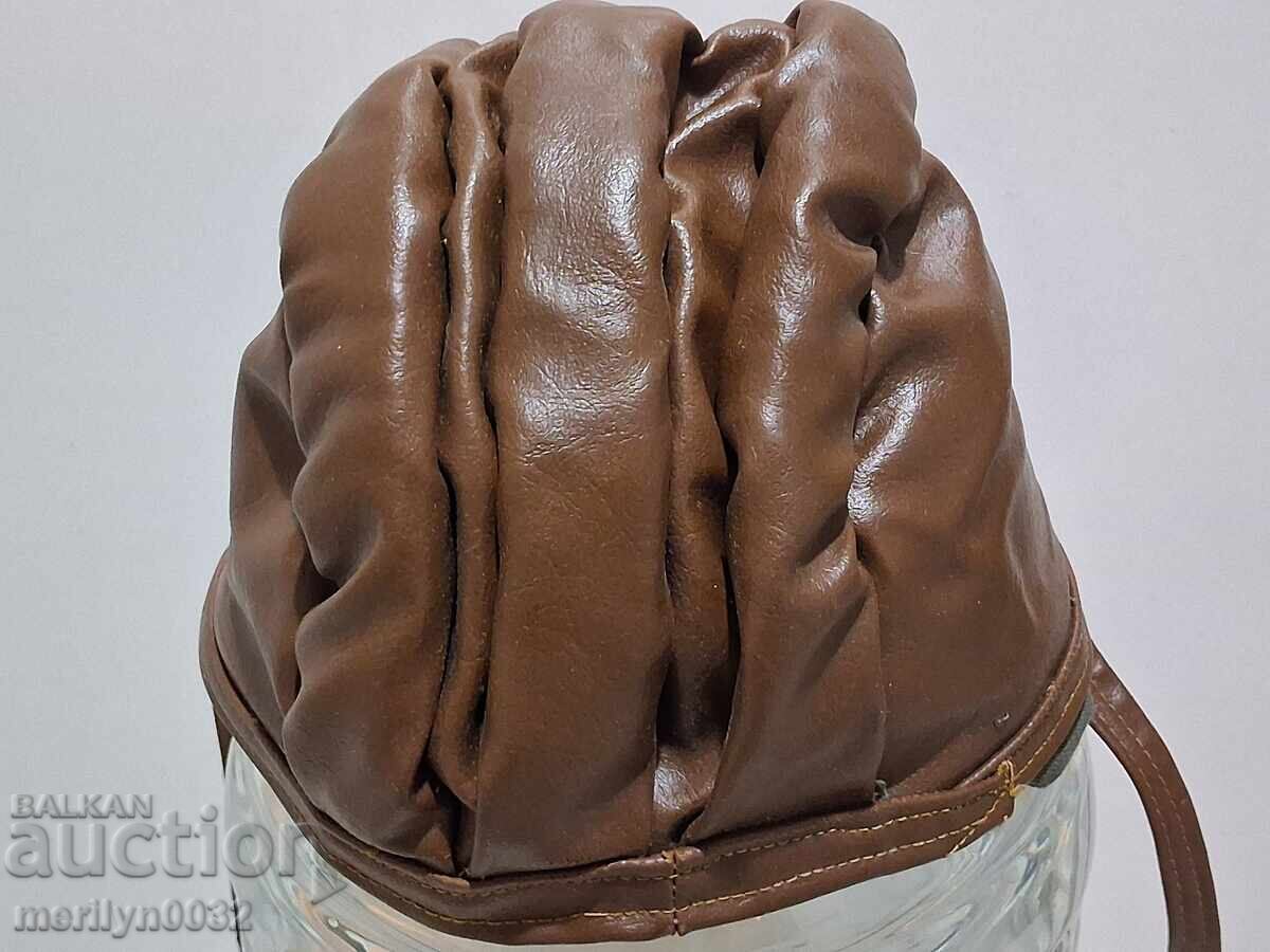 Livrarea Casca de piele pentru motocicletă anii '50 / '60 motociclist rocker