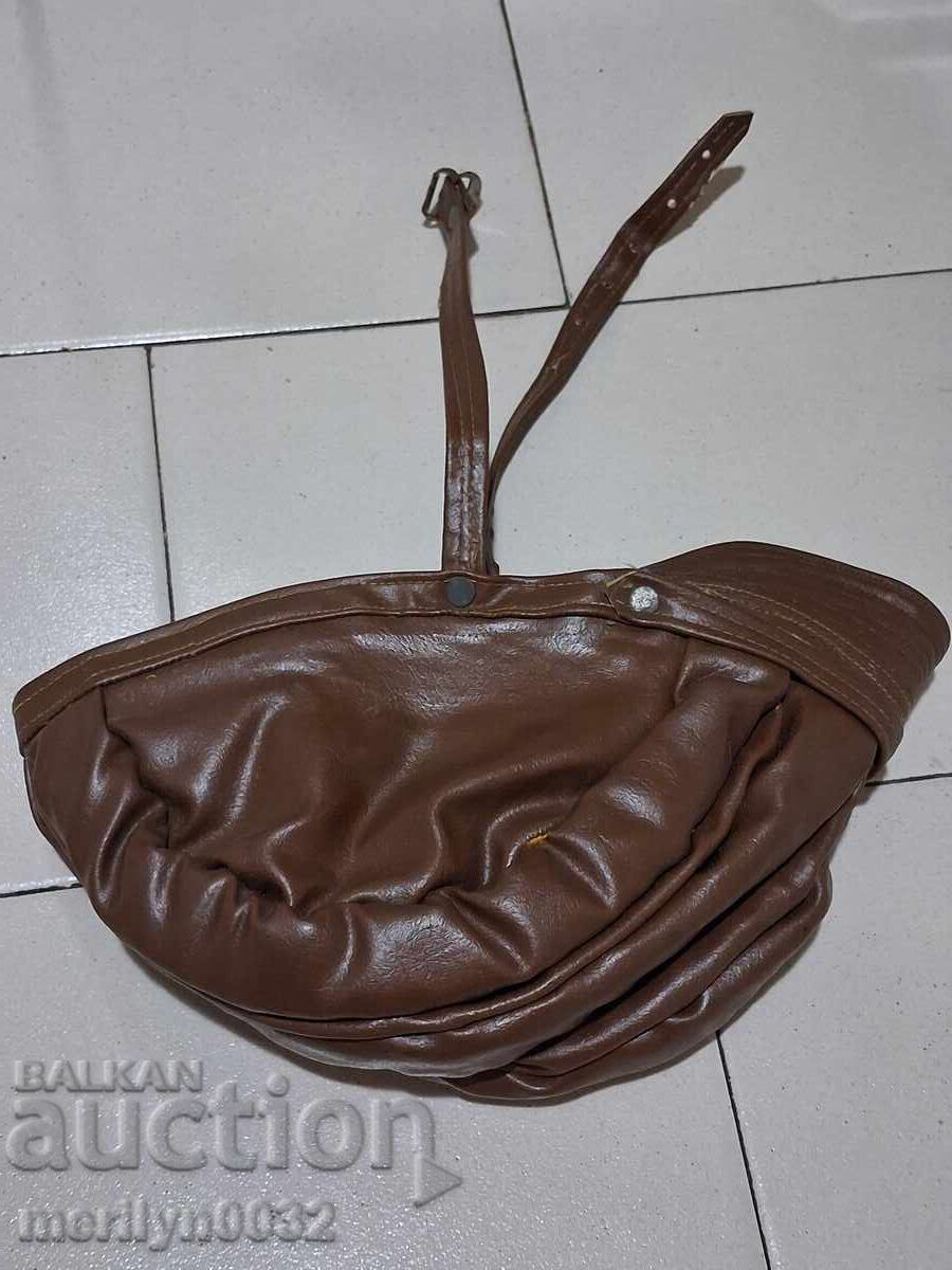 Casca de piele pentru motocicletă anii '50 / '60 motociclist rocker - 5