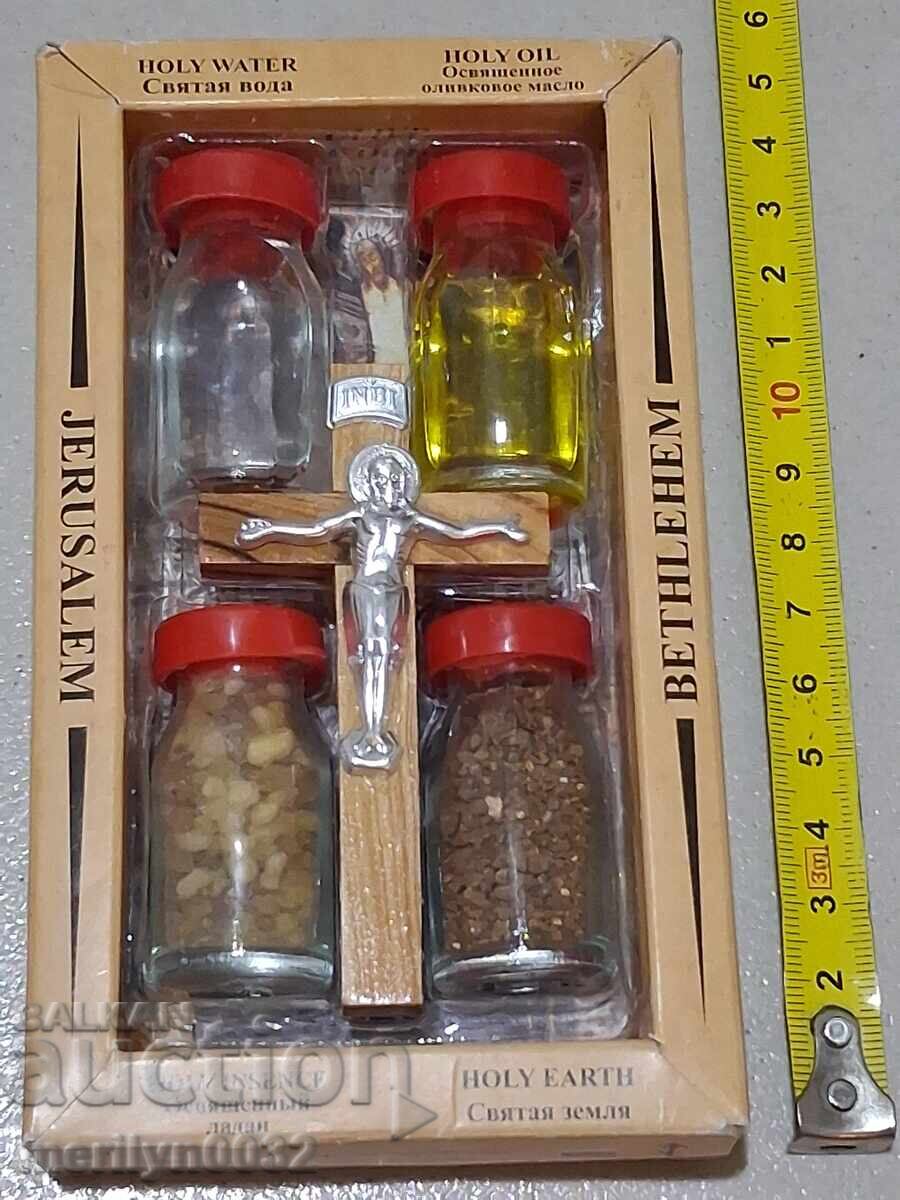 Cross incense holy water Jerusalem pilgrimage Holy Sepulchre - 5