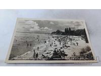 Razg. καρτ-ποστάλ Βάρνα Θέα από την παραλία 1958