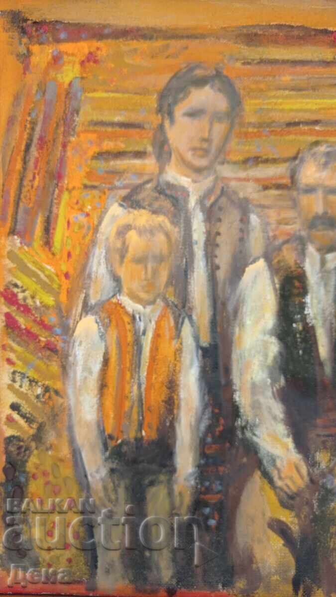 Георги Ковачев-Гришата картина 1985г. с цена 1300.00 лв. | € 664.68