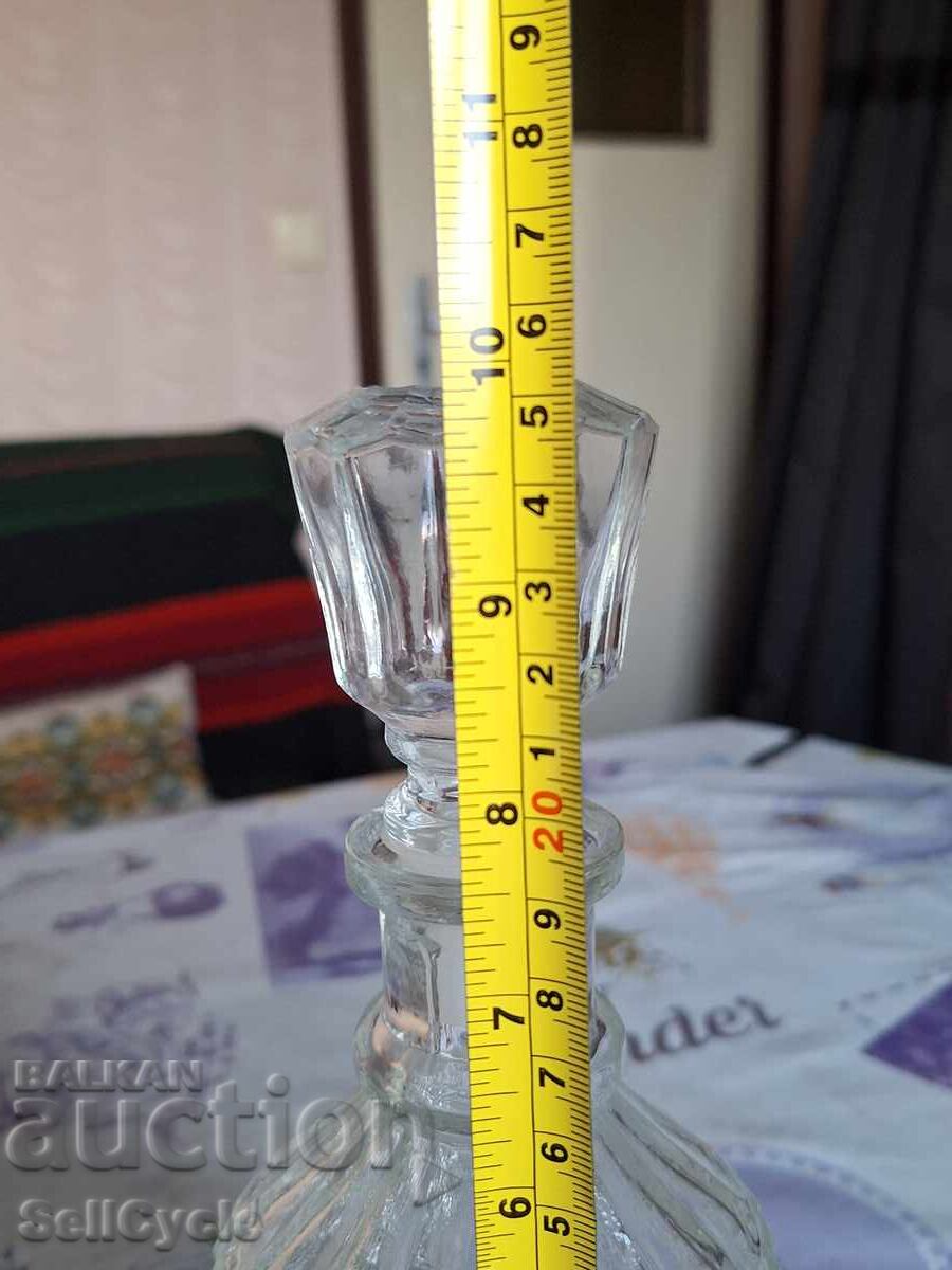 ✅СТЪКЛЕН СЕРВИЗ ЗА РАКИЯ - ГАРАФА, ПОДНОС И ЧАШКИ❗ - 5