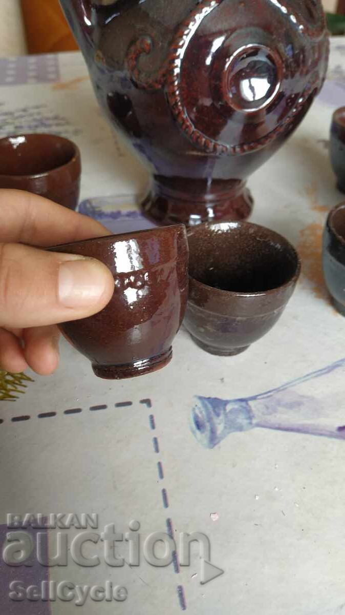✅TROYAN CERAMICS FOR RAKIYA - PITCHER WITH CUPS❗ with price 0.01 BGN | € 0.01