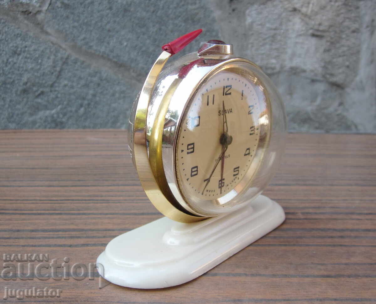 Auction Russian Soviet Clock Alarm Sława Globe and Rocket Auction Russian Soviet Clock Alarm Sława Globe and Rocket