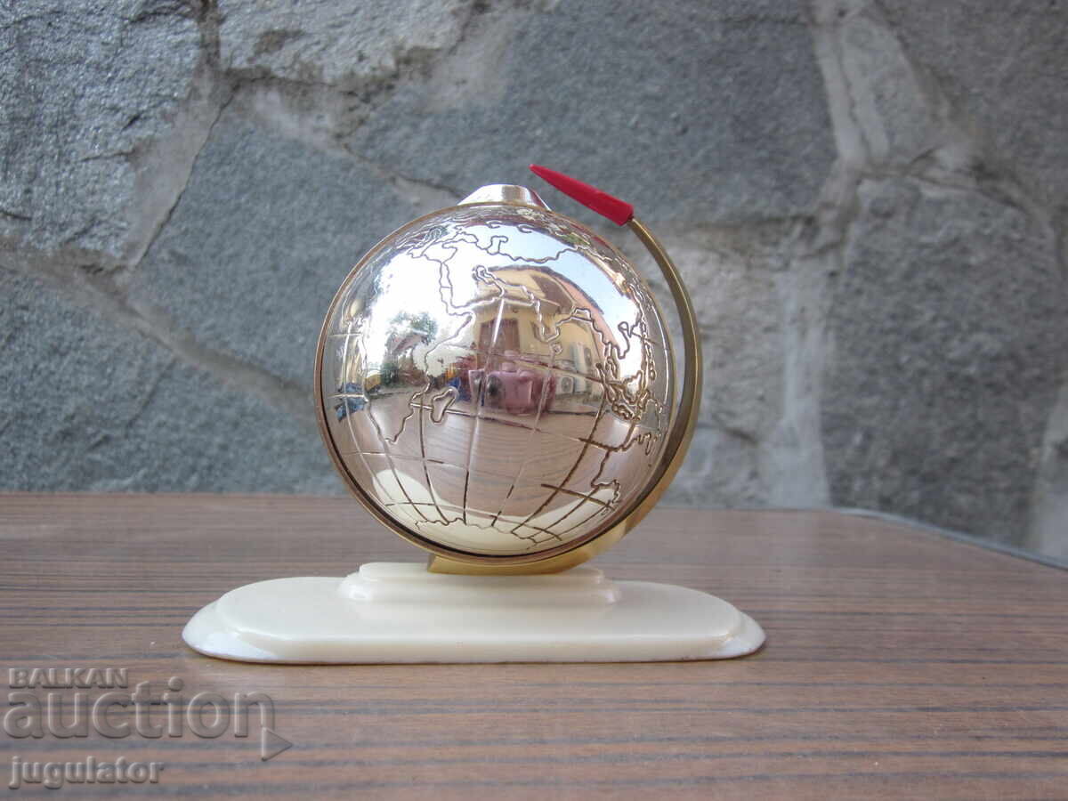 Russian Soviet Clock Alarm Sława Globe and Rocket - 5 Russian Soviet Clock Alarm Sława Globe and Rocket - 5