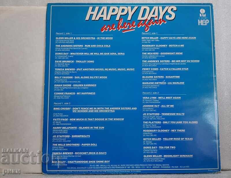 Happy Days Are Here Again с цена 20.00 лв. | € 10.23 Happy Days Are Here Again с цена 20.00 лв. | € 10.23