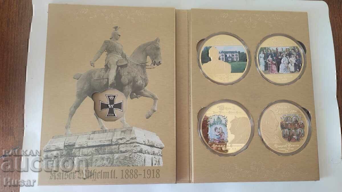 4 buc plăci aurite certificate Kaiser Wilhelm II cu preț € 129.99 | 254.24 BGN