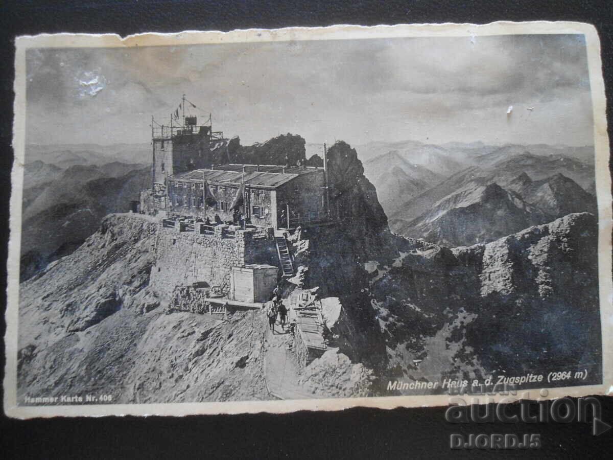 Παλιά καρτ ποστάλ, Munchner Haus a. d. Zugspitze