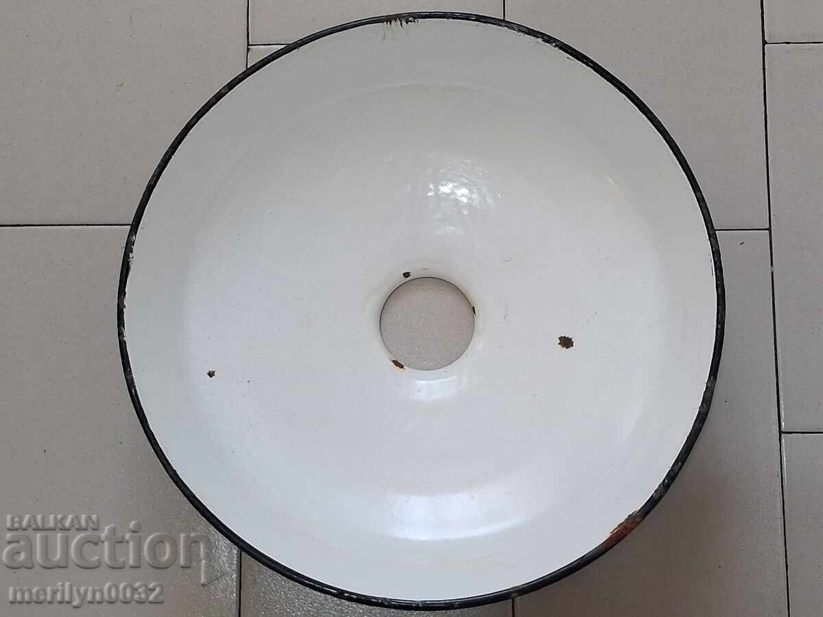 Аукцион Двустранно емайлиран рефлектор лампа емайл 60-70-те години