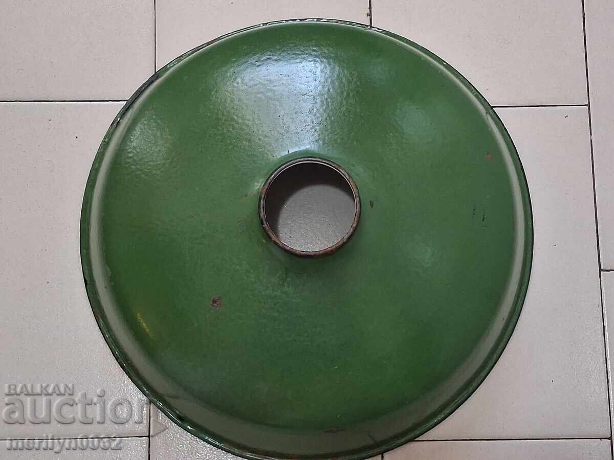 Двустранно емайлиран рефлектор лампа емайл 60-70-те години - 5