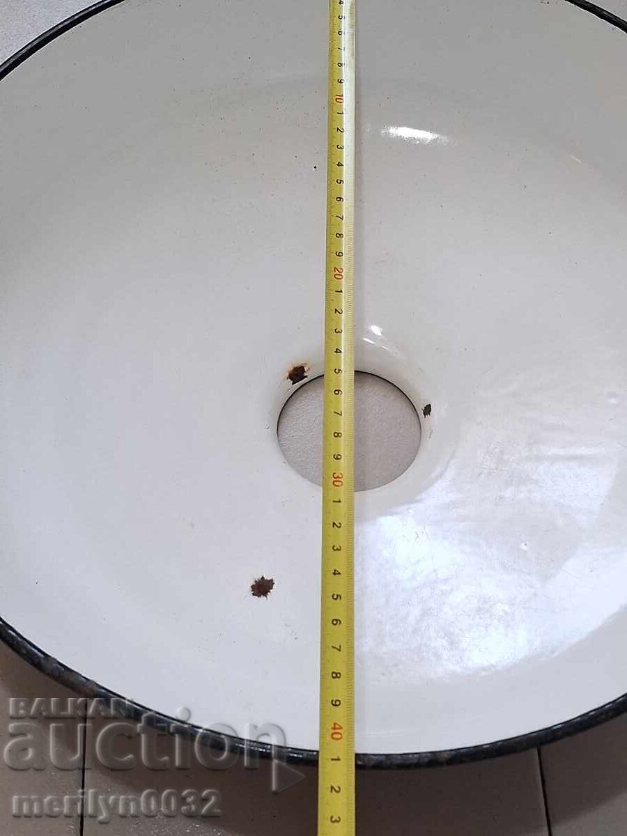 Двустранно емайлиран рефлектор лампа емайл 60-70-те години - 6