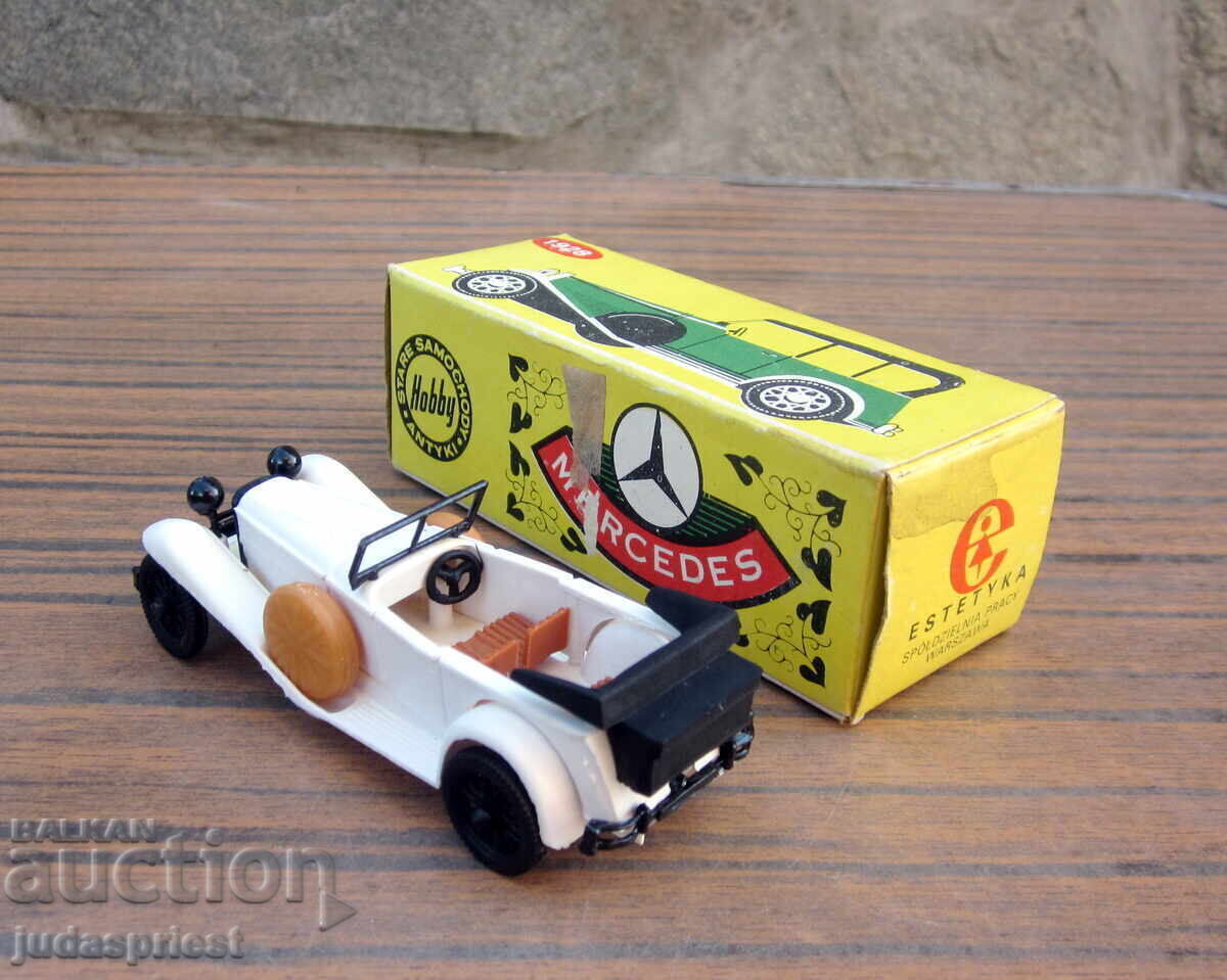 Jucărie cărucior Mercedes Mercedes cu cutie din perioada socialistă - 5 Jucărie cărucior Mercedes Mercedes cu cutie din perioada socialistă - 5