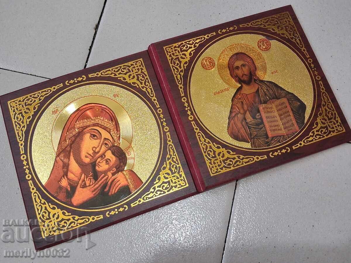 Διπλή εικόνα σουβενίρ αναμνηστικό από Ιερουσαλήμ προσκύνημα Πανάγιος Τάφος Διπλή εικόνα σουβενίρ αναμνηστικό από Ιερουσαλήμ προσκύνημα Πανάγιος Τάφος