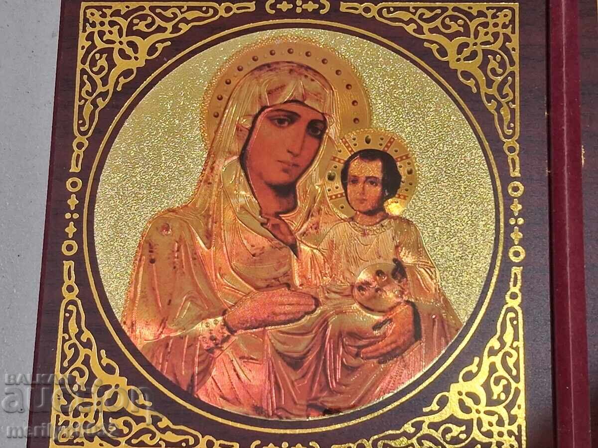 Licitație Icoană dublă suvenir amintire din Ierusalim pelerinaj Sfântul Mormânt