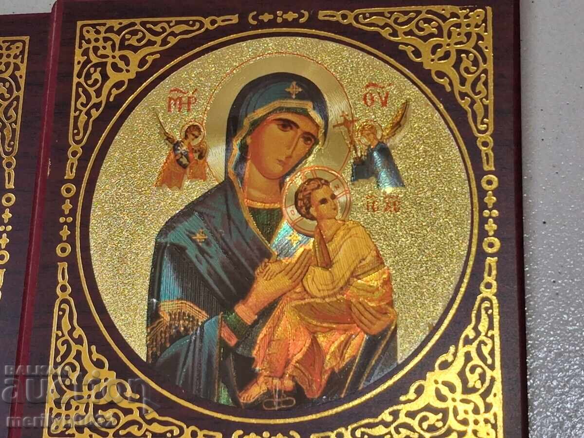 Livrarea Icoană dublă suvenir amintire din Ierusalim pelerinaj Sfântul Mormânt