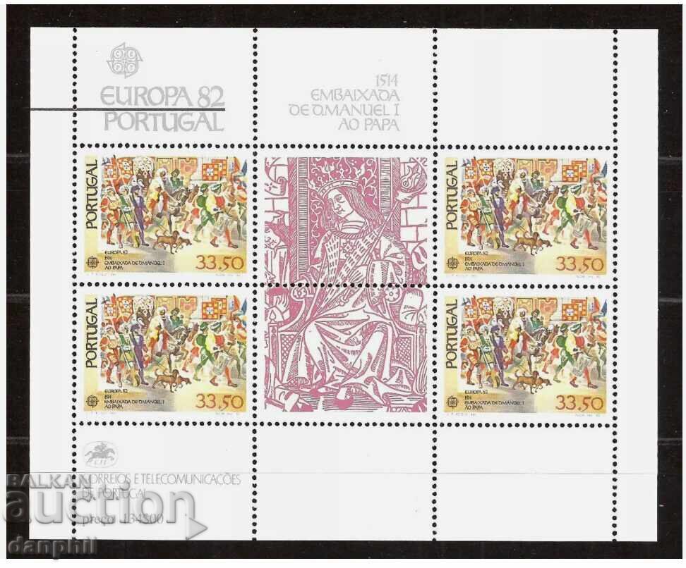 Portugal 1982 Europe - block (**) mint, unhinged Portugal 1982 Europe - block (**) mint, unhinged