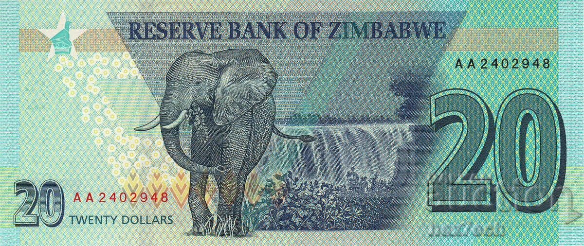 Δημοπρασία ❤️ ⭐ Ζιμπάμπουε 2020 20 $ UNC νέο ⭐ ❤️ Δημοπρασία ❤️ ⭐ Ζιμπάμπουε 2020 20 $ UNC νέο ⭐ ❤️