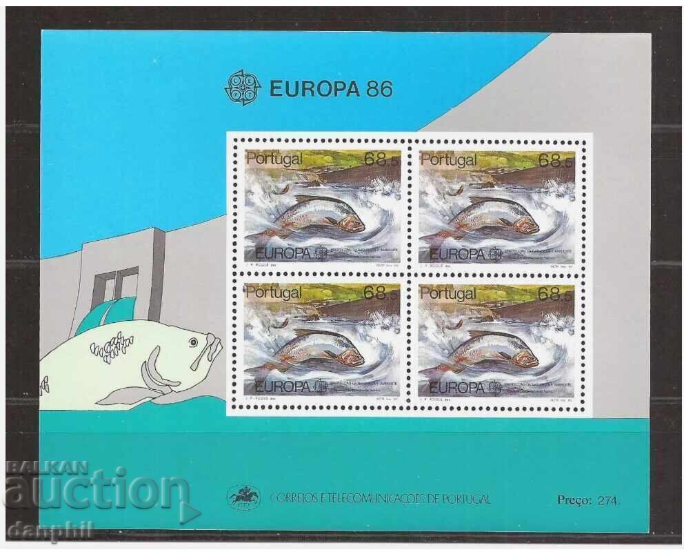 Portugal 1986 Europe CEPT (**) block mint Portugal 1986 Europe CEPT (**) block mint
