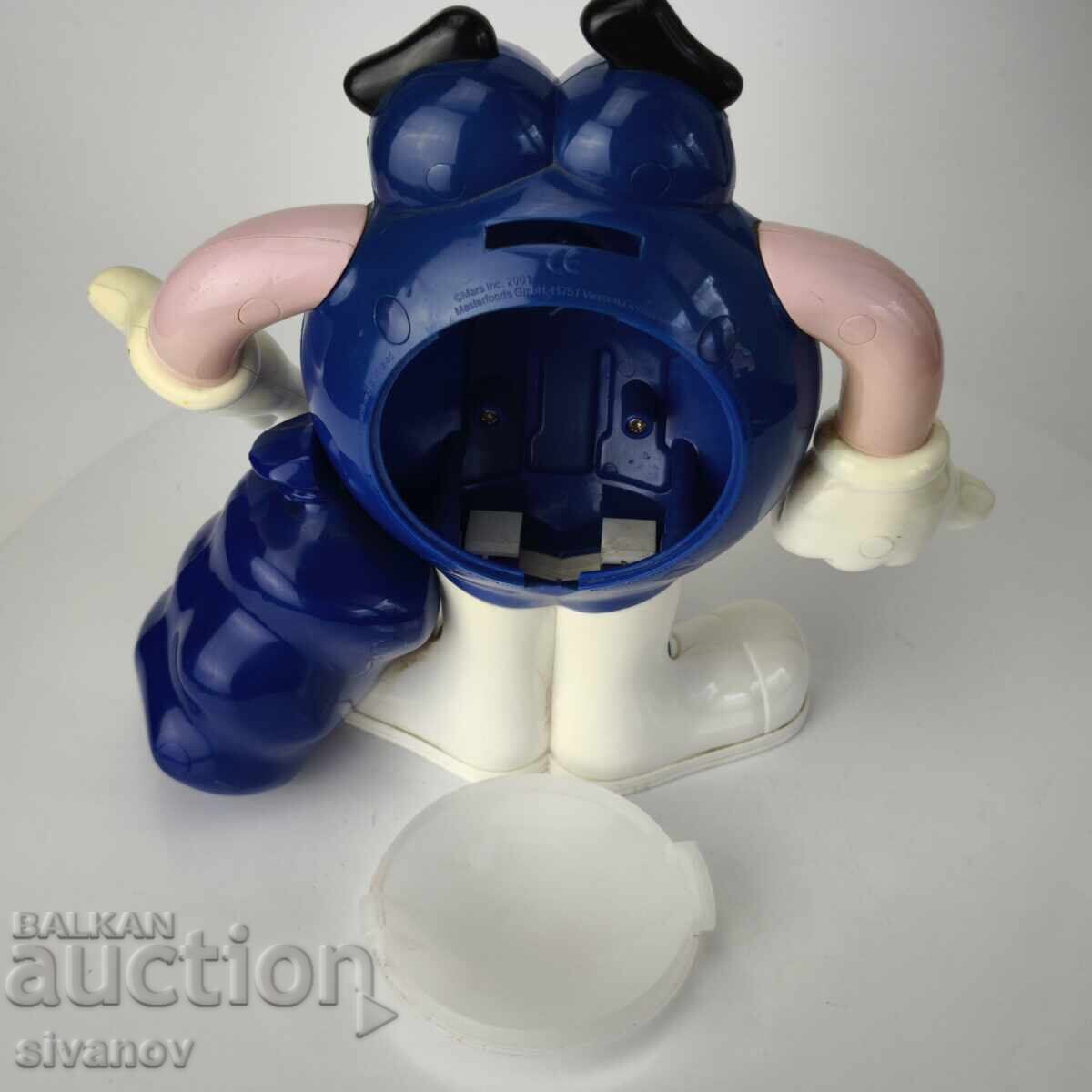 M&M's Blue Advertising Piggy Bank Germany 2001 #6058 - 5