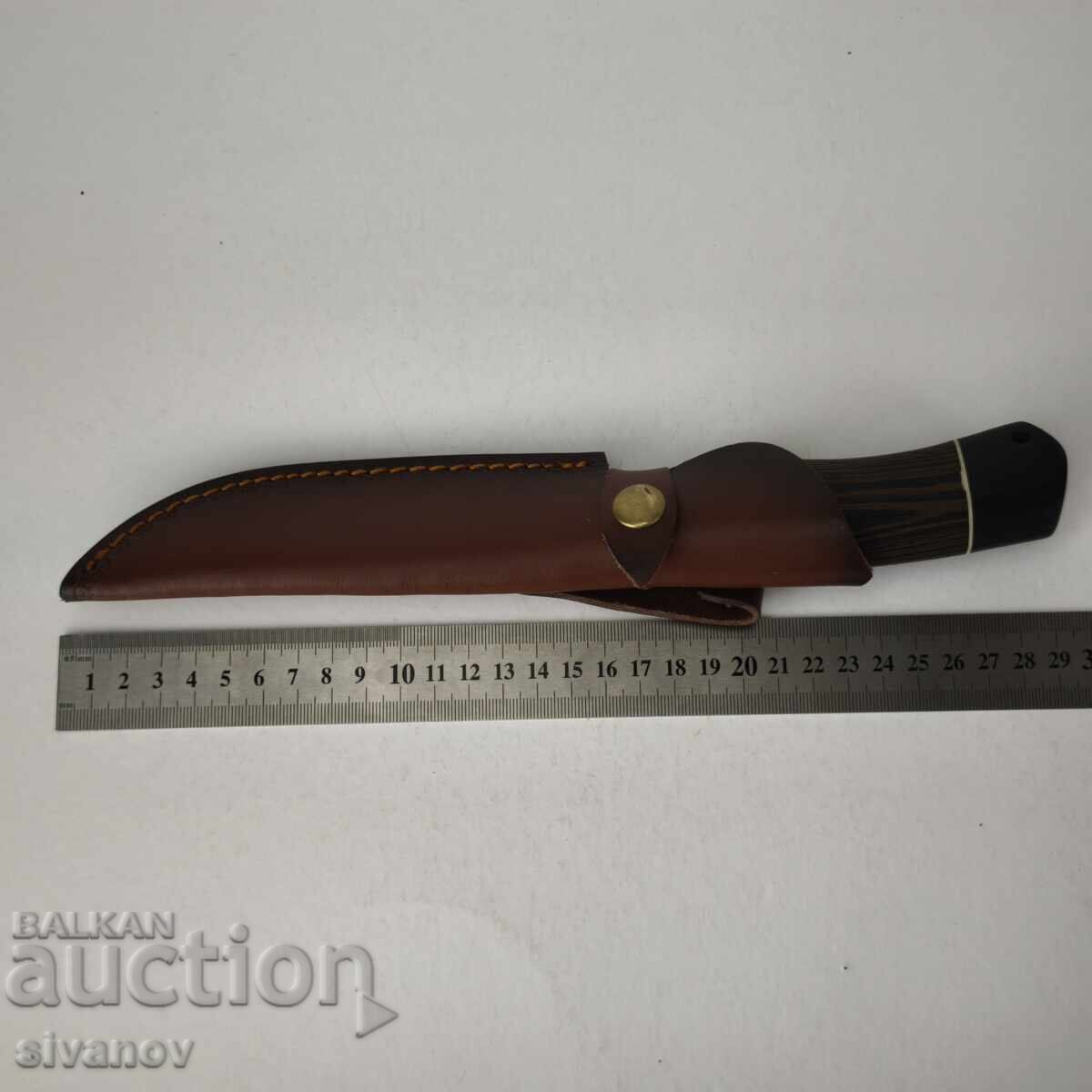 Russian hunting knife Eagle steel 65x13 with leather sheath #6059 - 6 Russian hunting knife Eagle steel 65x13 with leather sheath #6059 - 6