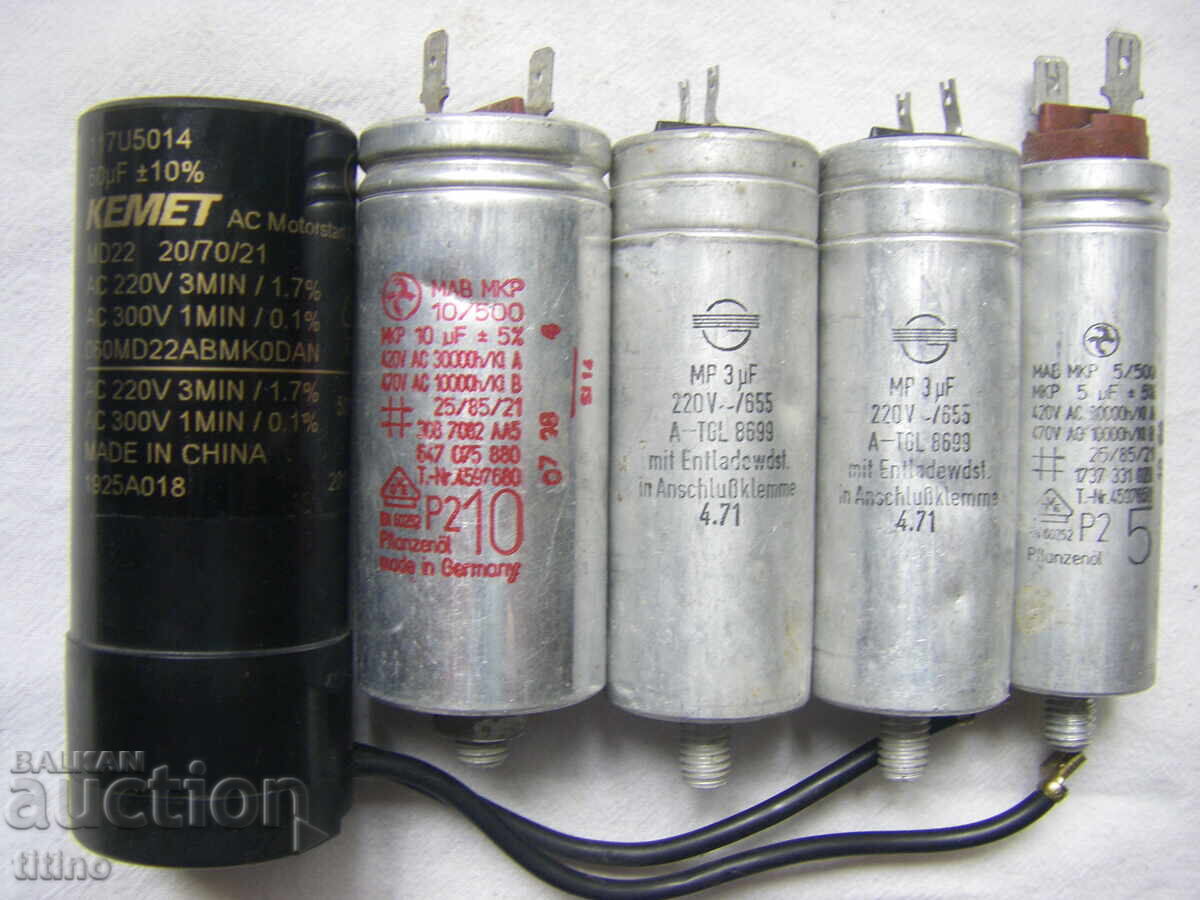 Condensatoare de lucru Condensatoare de lucru