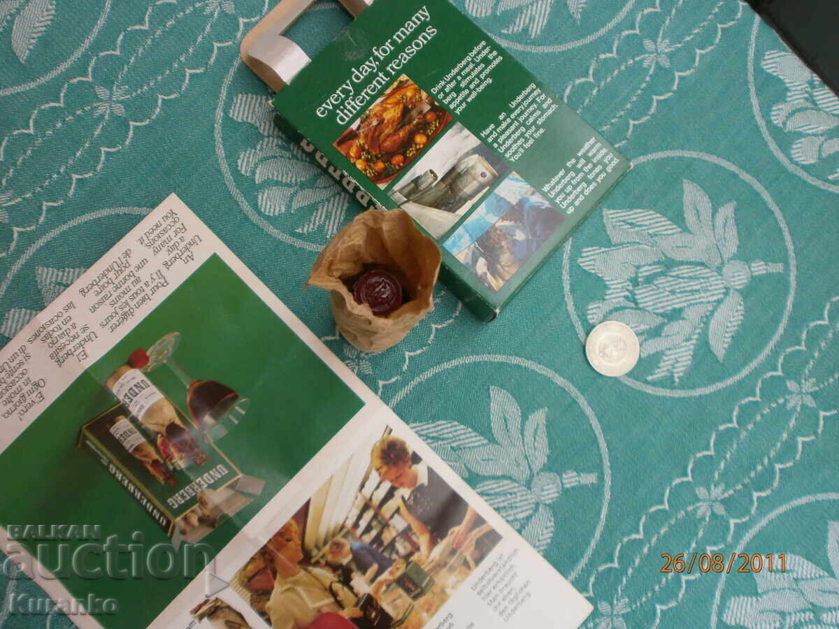 Delivery of Old, very rare UNDERBERG cognac, excellent Delivery of Old, very rare UNDERBERG cognac, excellent