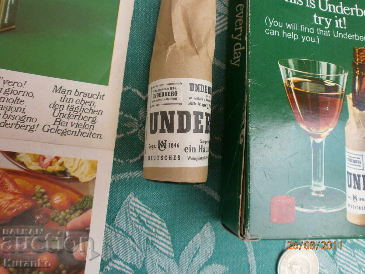 Old, very rare UNDERBERG cognac, excellent - 5 Old, very rare UNDERBERG cognac, excellent - 5