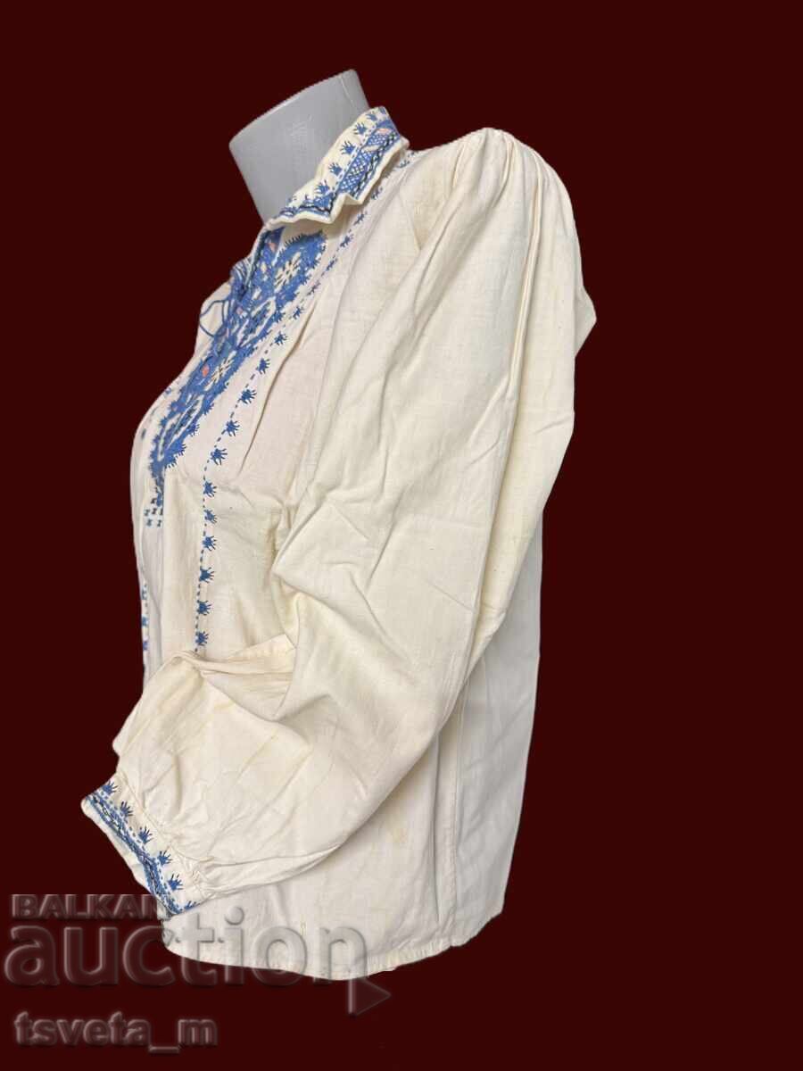 Licitație Cămașă scurtă de damă din bumbac cu broderie manuală costum popular