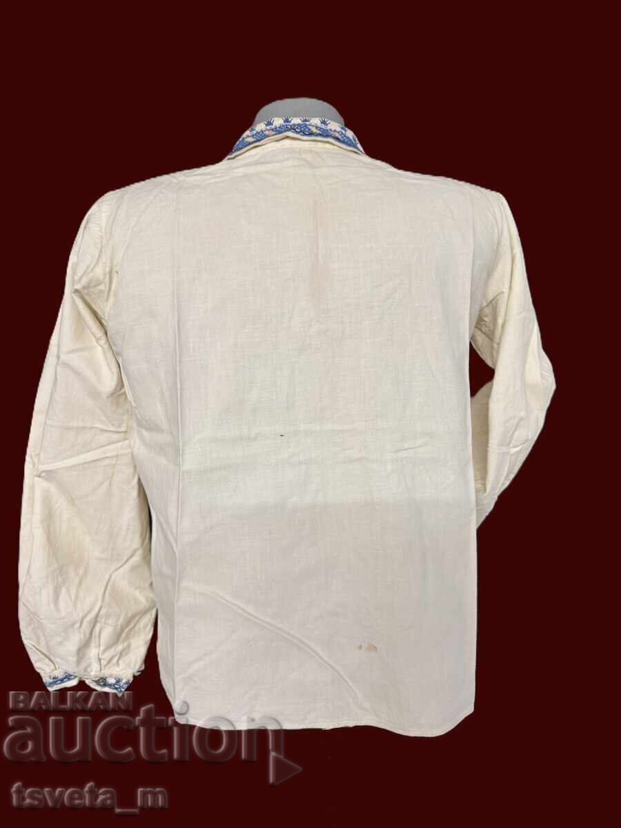 Cămașă scurtă de damă din bumbac cu broderie manuală costum popular - 5