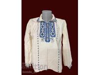 Cămașă scurtă de damă din bumbac cu broderie manuală costum popular