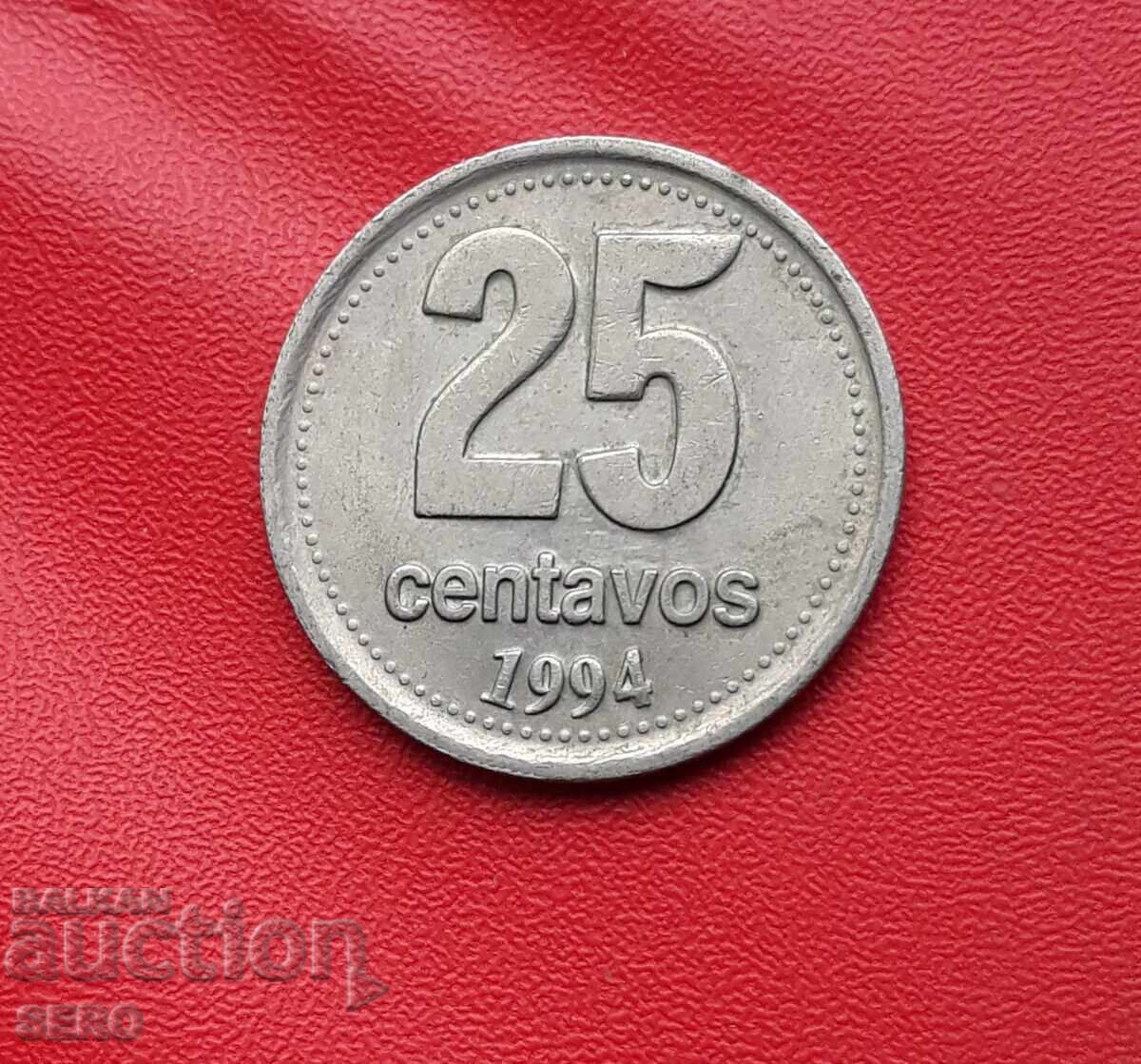 Argentina-25 centavos 1994 Argentina-25 centavos 1994